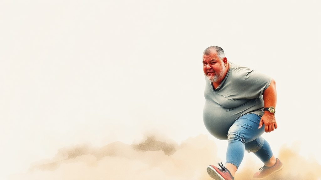 비만, 의학적으로 알아야 할 점 (watercolor 스타일)