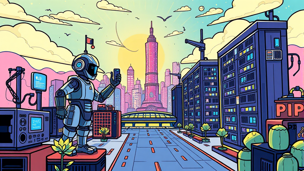 미래 성장 동력은? (cartoon 스타일)