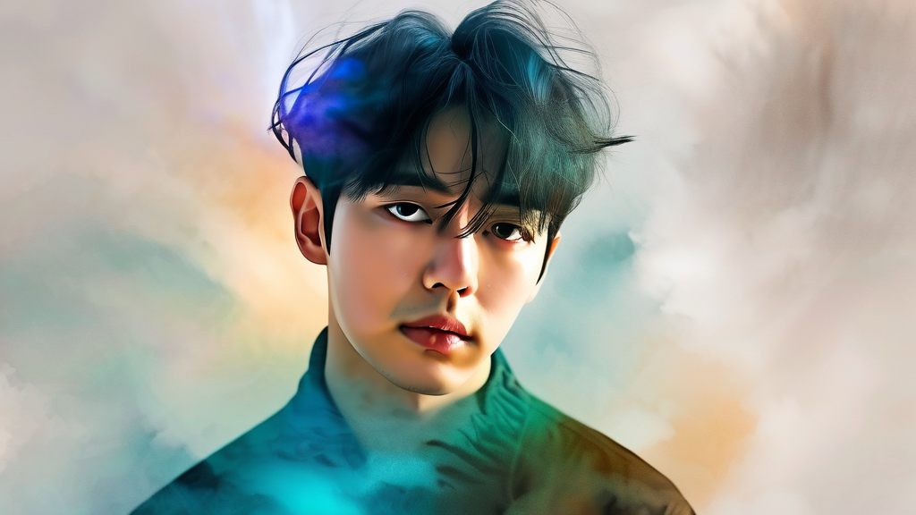 김남길의 음악 활동 이력과 경험 (watercolor 스타일)