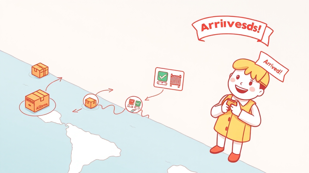 배송 단계별 추적 & 기간 예측 (illustration 스타일)