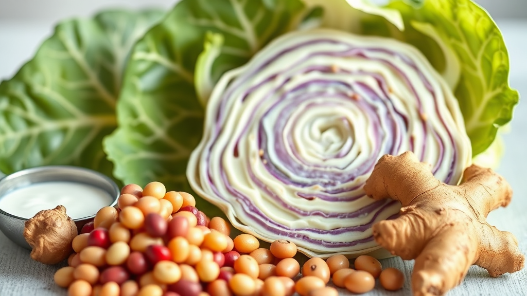 장 건강과 유방암 예방의 놀라운 연결고리 (realistic 스타일)