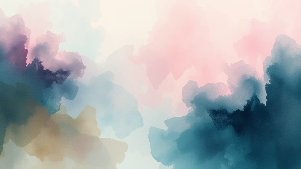 불안 장애의 다양한 종류와 특징 (watercolor 스타일)