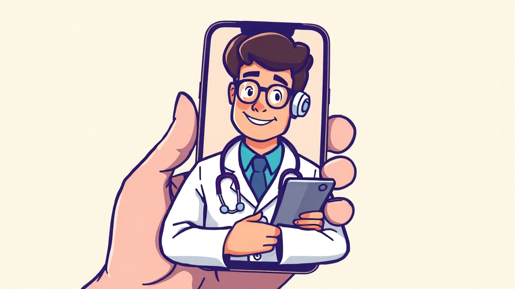 비대면 진료 플랫폼, 어디서 이용할까? (cartoon 스타일)