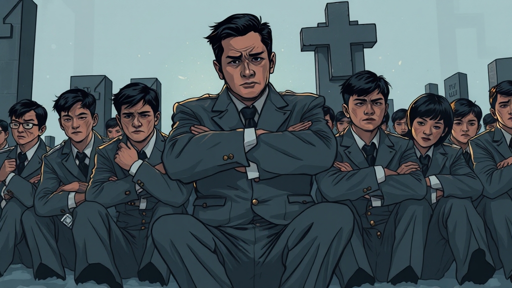 공무원 이직 고려 현황 (illustration 스타일)