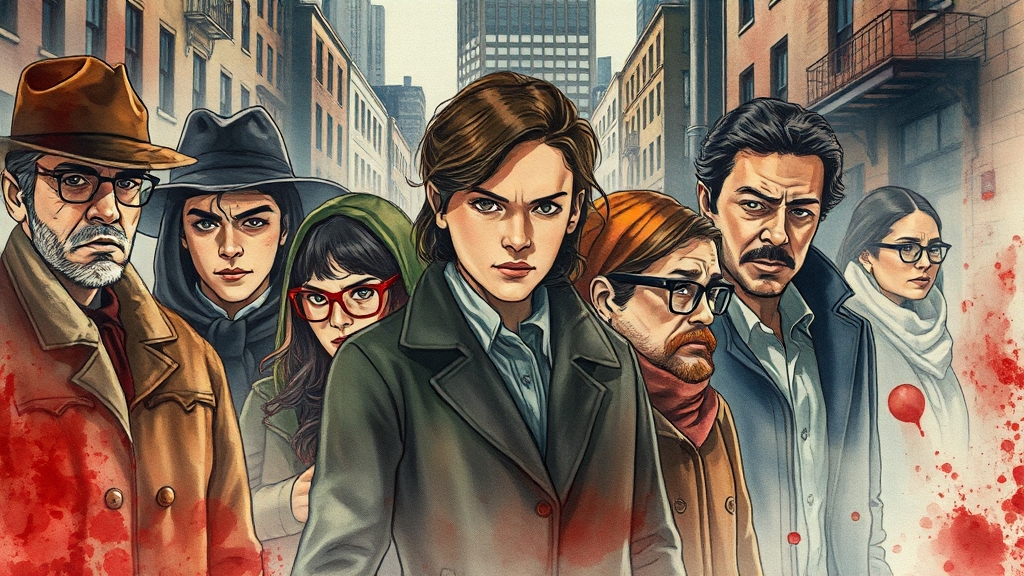 흥미진진한 줄거리와 메시지 (watercolor 스타일)