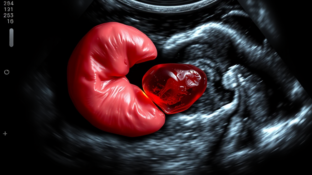 담낭용종 진단 방법 (realistic 스타일)