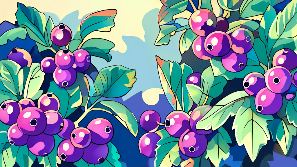 아로니아 섭취 시 주의사항과 부작용 (cartoon 스타일)