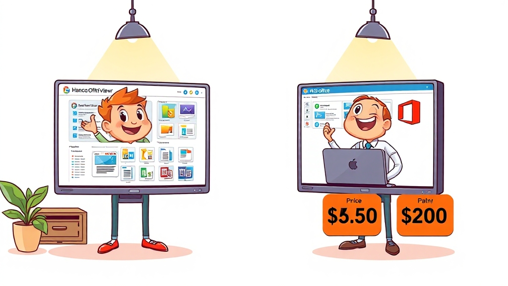 현명한 선택! 프로그램 비교 (cartoon 스타일)