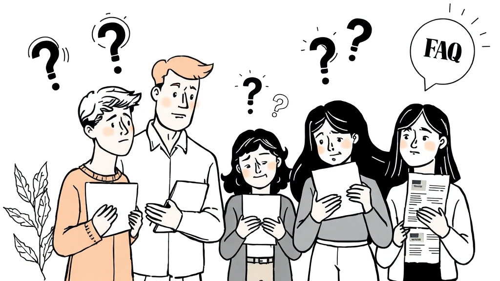 FAQ 및 유의사항 (illustration 스타일)