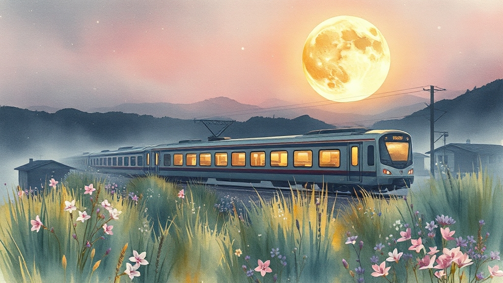 추석 특별수송 기간 (watercolor 스타일)