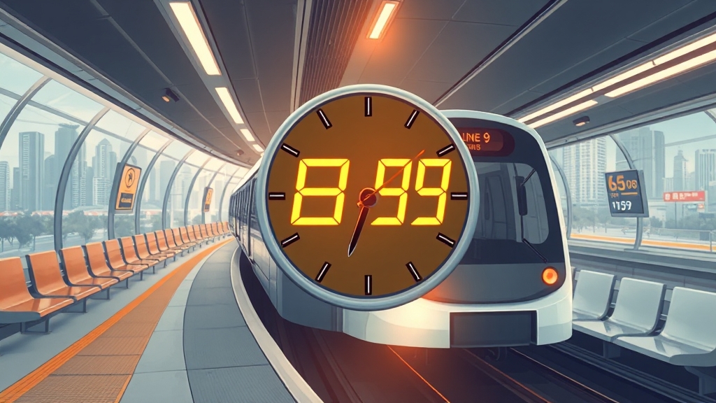 종합운동장역 급행 시간표 확인 (illustration 스타일)