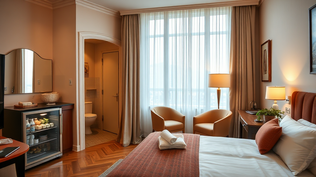 편안한 휴식을 위한 객실 컨디션 (realistic 스타일)