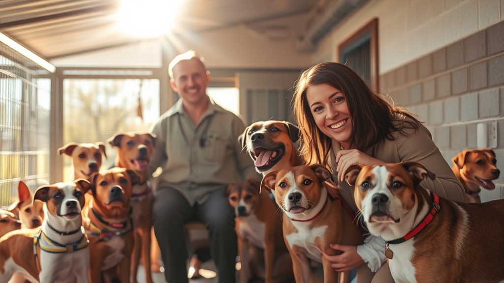 동물보호센터 역할 (realistic 스타일)