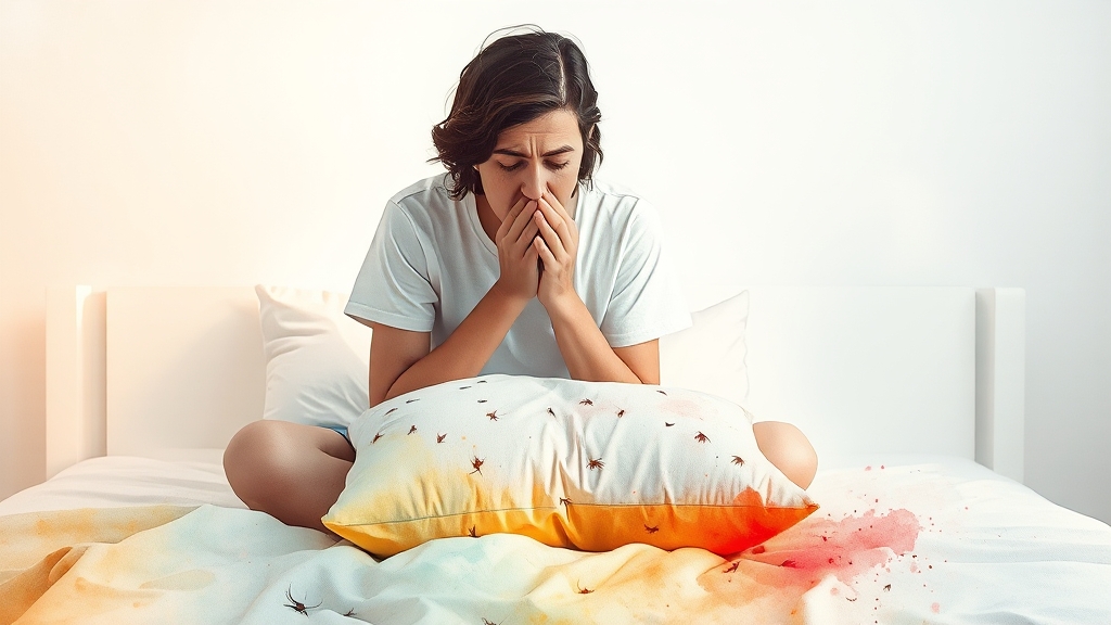 집먼지진드기, 왜 문제일까요? (watercolor 스타일)