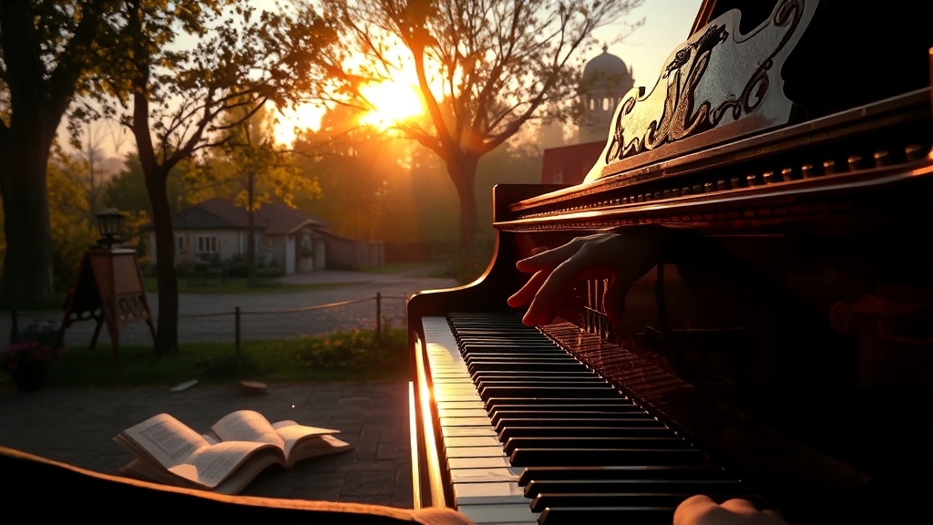 피아노 악보 및 연주 팁 (realistic 스타일)