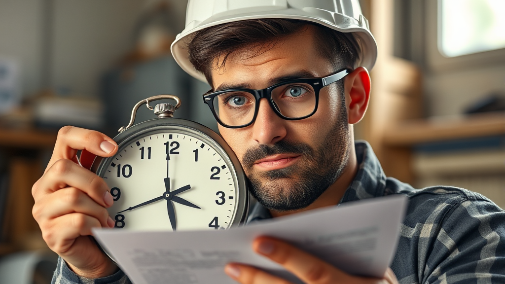 초단시간 근로 시 주의사항 (realistic 스타일)