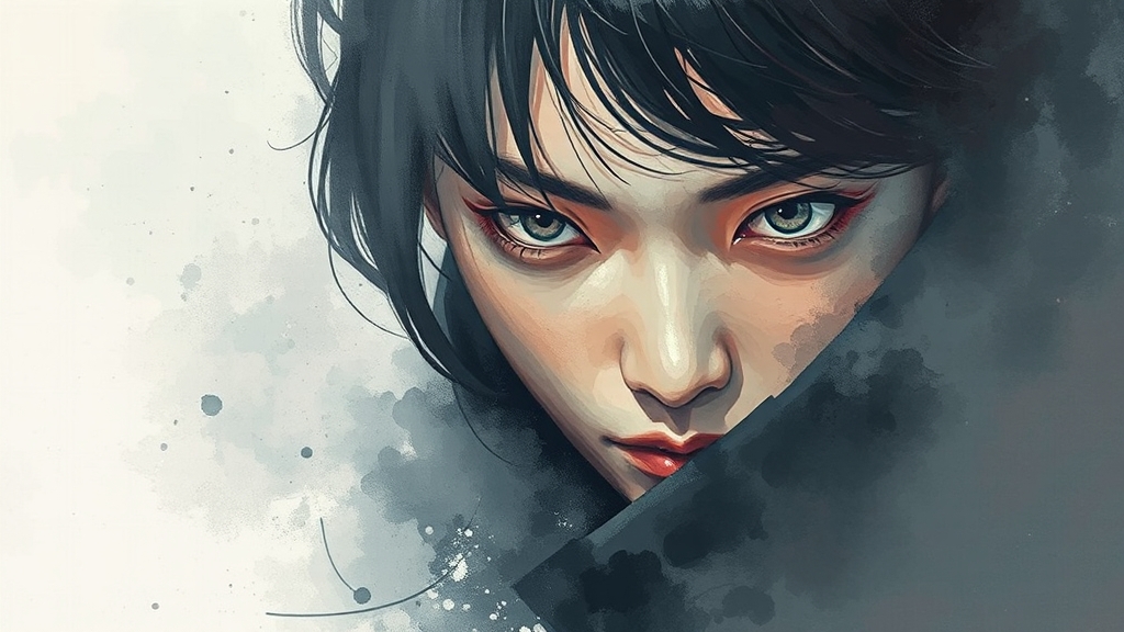 무소속 선택 배경 (watercolor 스타일)