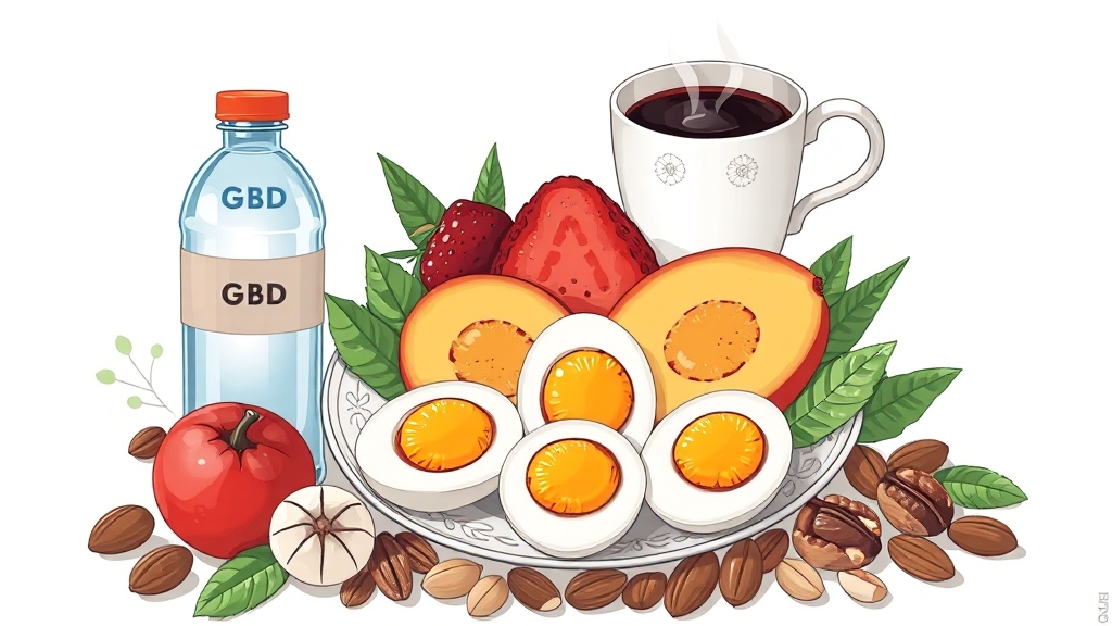 간헐적 단식 식단, 이렇게 구성하세요! (illustration 스타일)