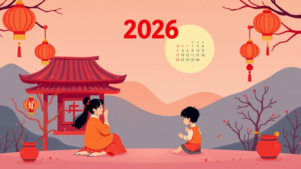 2026년 음력 확인법 (cartoon 스타일)