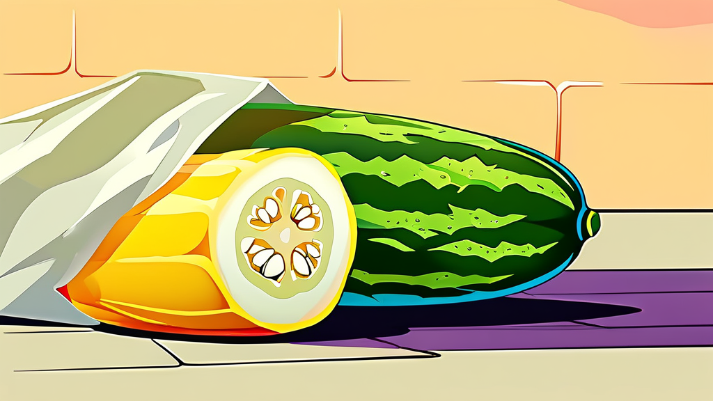 오이 보관, 이것만은 피하세요: 피해야 할 보관 방법 (cartoon 스타일)