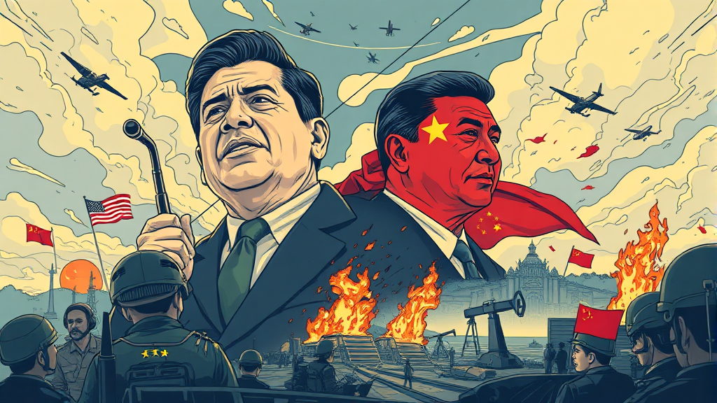 베네수엘라, 마두로 체포 후폭풍 (illustration 스타일)