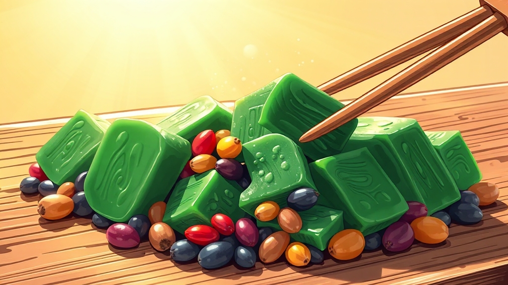 낫토, 건강하게 즐겨보세요! (illustration 스타일)