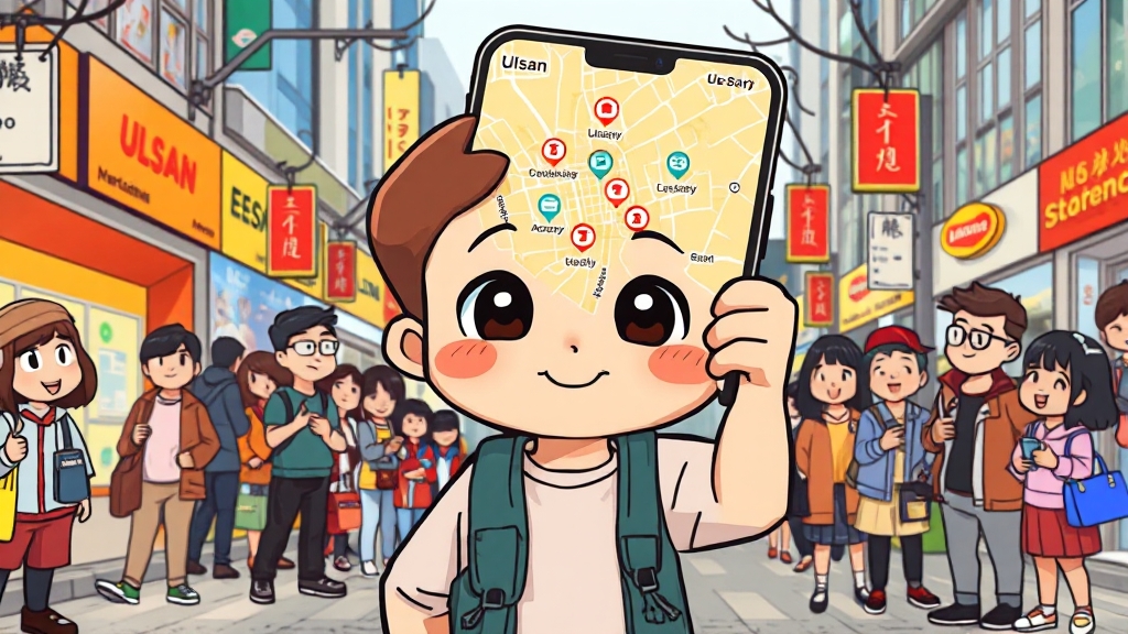 울산페이, 똑똑하게 쓰는 꿀팁! (cartoon 스타일)