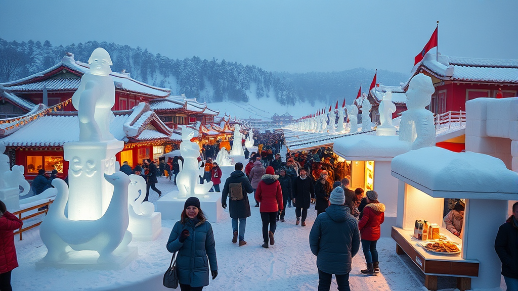 강원도 겨울 축제 완전 정복: 지역별 추천 (realistic 스타일)