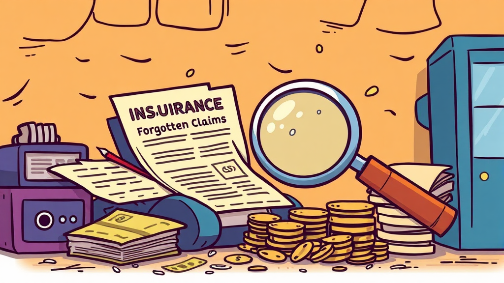 미청구 보험금 발생 원인 (cartoon 스타일)
