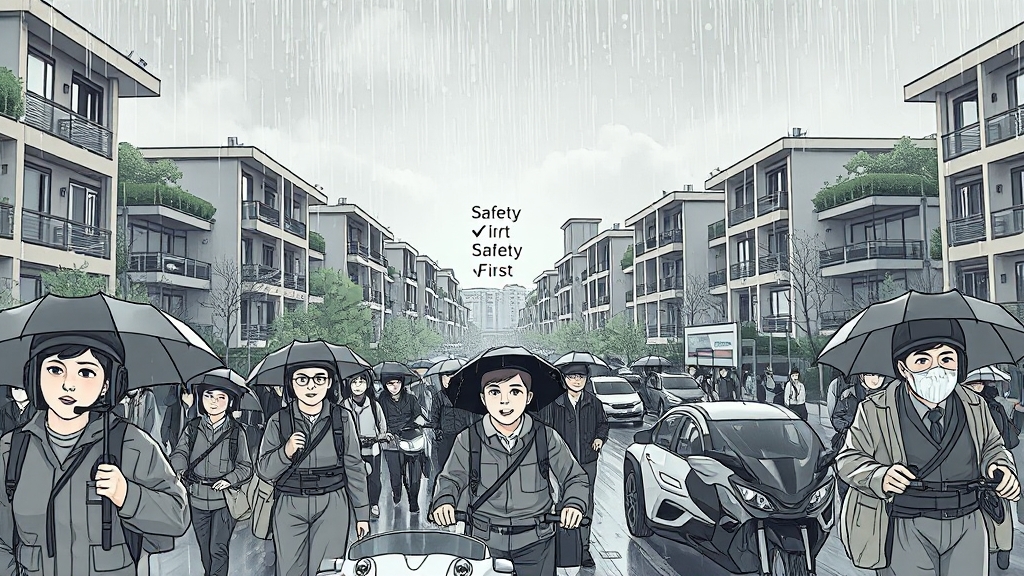 장마철 생활 필수 체크리스트 (illustration 스타일)