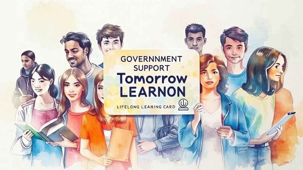 내일배움카드란? (watercolor 스타일)