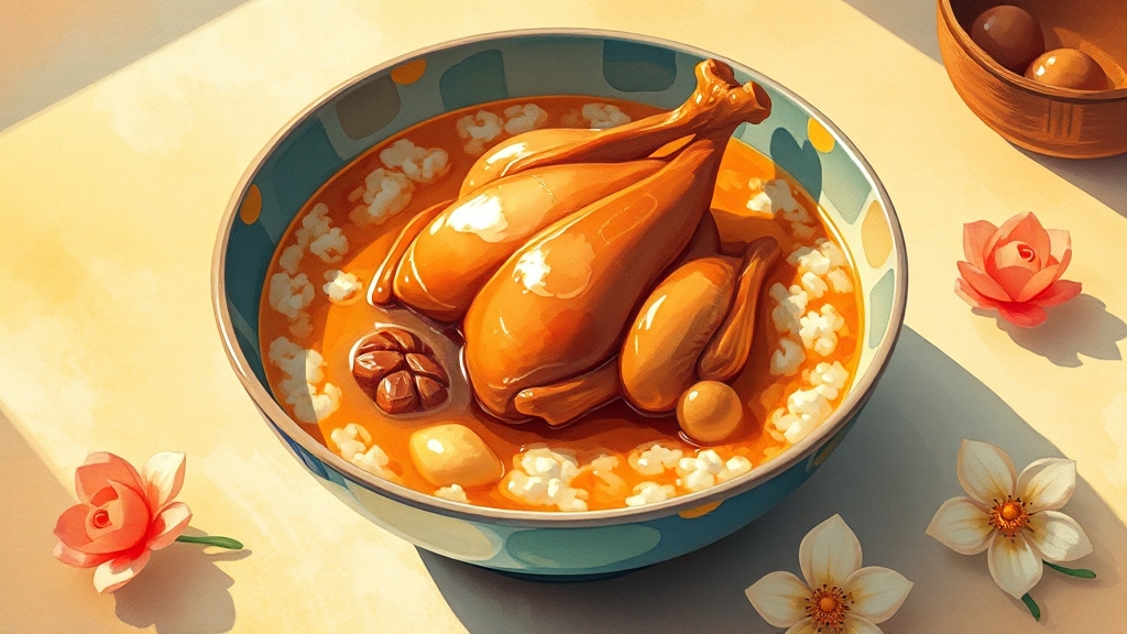 삼계탕 효능, 알고 드시나요? (illustration 스타일)