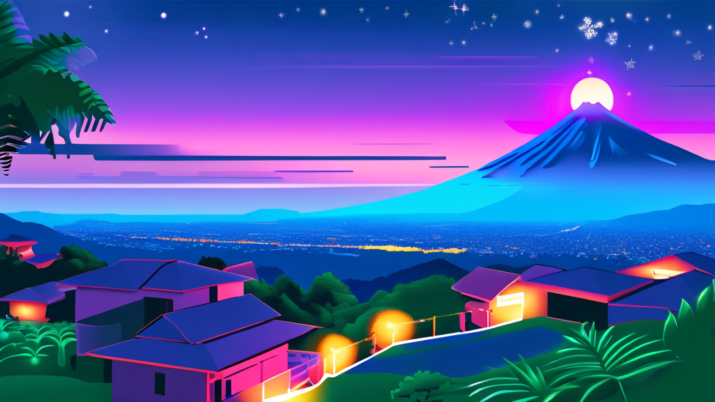 치앙마이 야경 투어, 최적의 시기와 날씨는? (illustration 스타일)