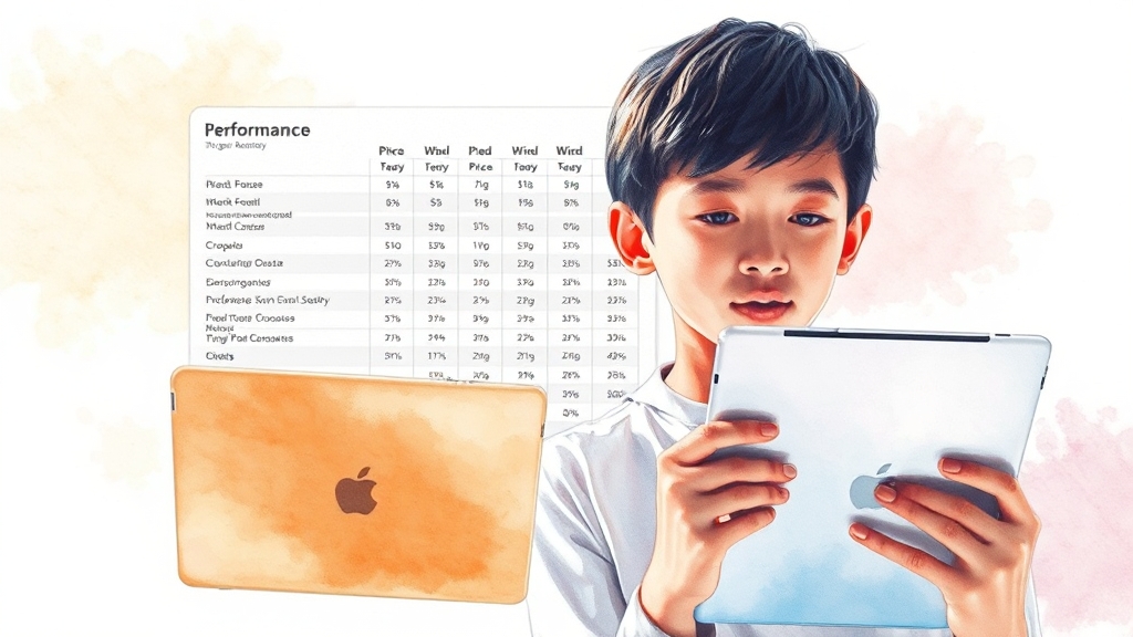 9세대 vs 10세대: 비교 분석 (watercolor 스타일)