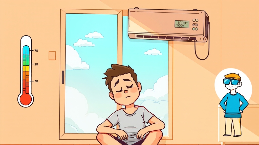 냉방병, 무엇일까요? (cartoon 스타일)