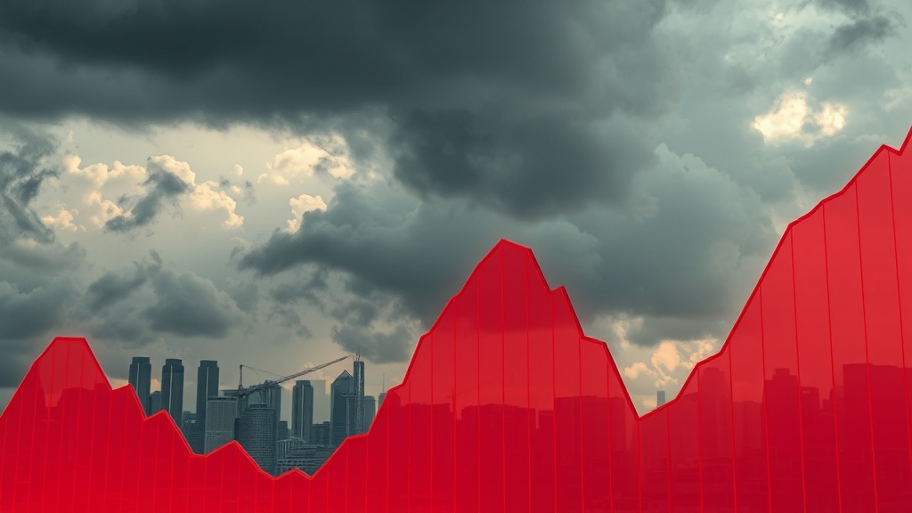 국내 증시, 불안한 하루 (realistic 스타일)