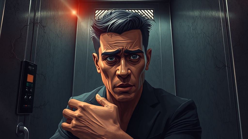 폐소공포증 자가진단 (illustration 스타일)