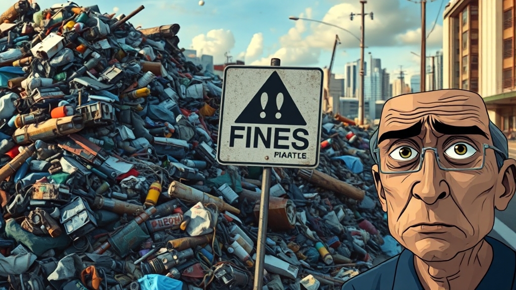 폐기물 배출, 핵심은? (realistic 스타일)