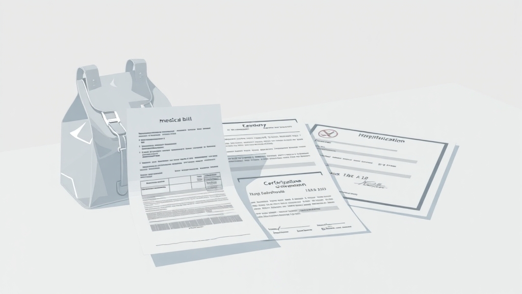 필요한 서류는 무엇일까요? (illustration 스타일)