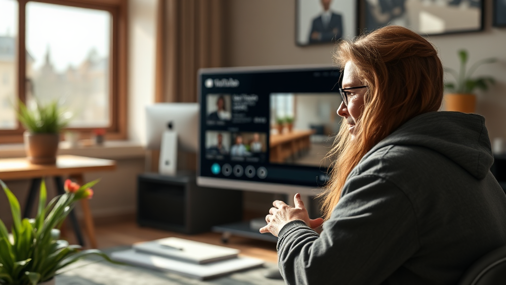 개인정보 보호를 위한 유튜브 기록 설정 (realistic 스타일)