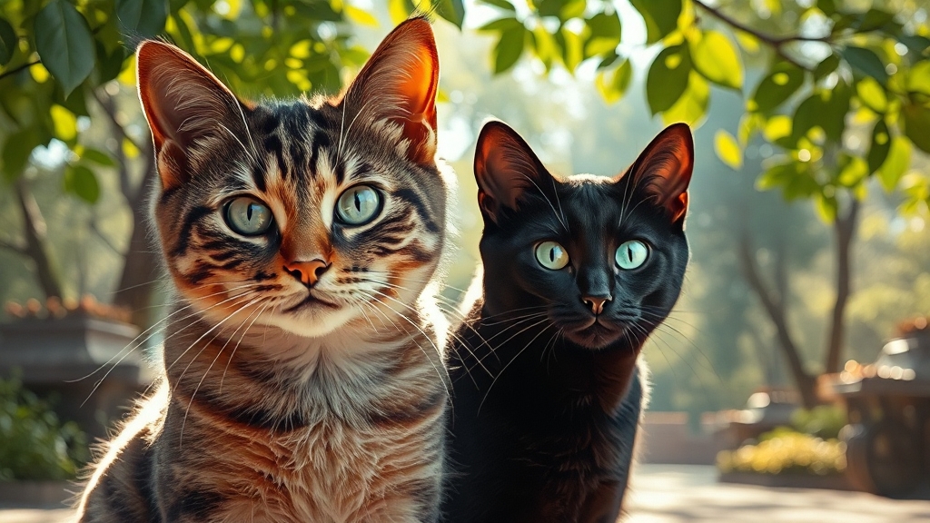 고양이 꿈 해몽, 과거와 현재 (realistic 스타일)