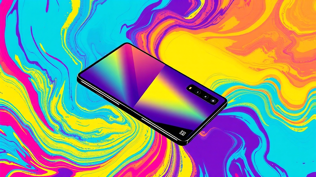 폴더블폰 디자인 및 내구성 강화 (popart 스타일)