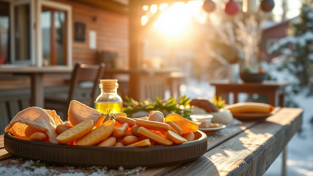 건강한 겨울, 영양소 챙기세요! (realistic 스타일)