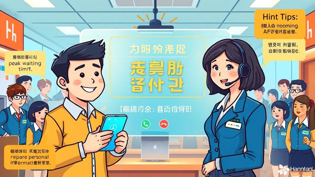 상담원 연결, 이렇게 하세요! (cartoon 스타일)