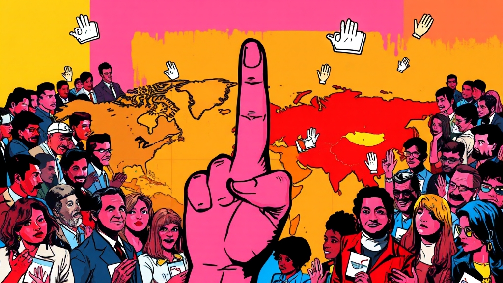 사전투표소, 어떻게 찾을까요? (popart 스타일)