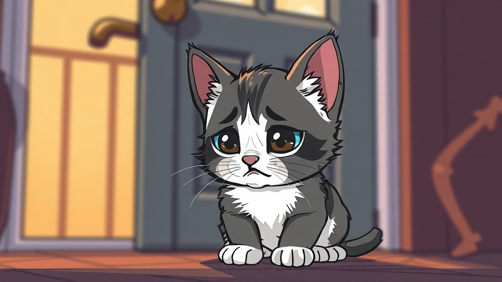 분리불안 초기 징후 및 증상 (illustration 스타일)