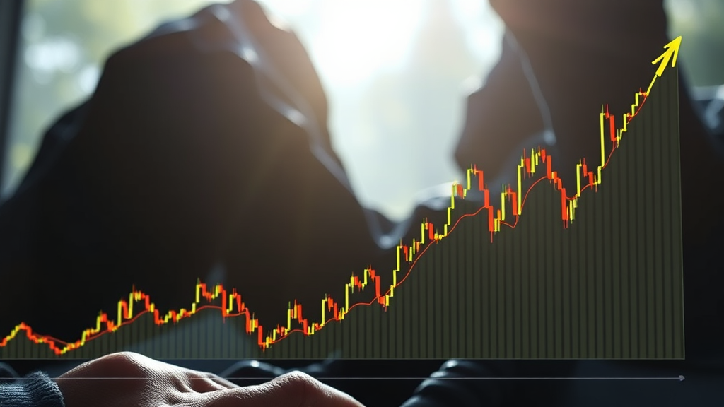 기술적 분석 및 차트 분석 (realistic 스타일)