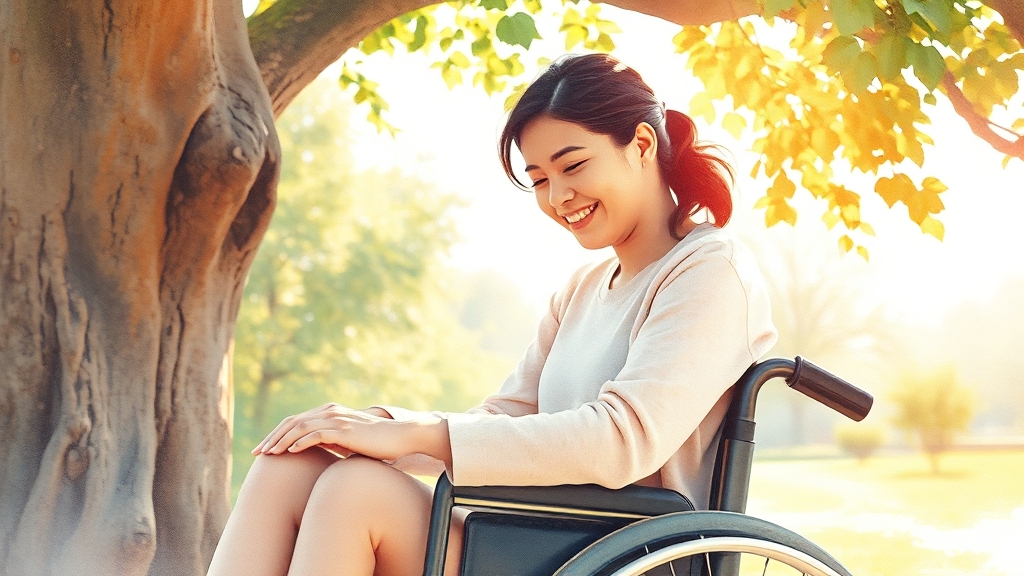 활동지원사의 역할과 중요성 (watercolor 스타일)