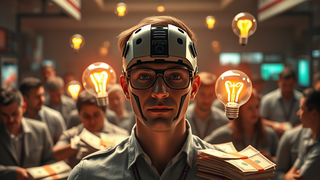 AI 부업의 현실적인 측면 (장점, 단점) (realistic 스타일)