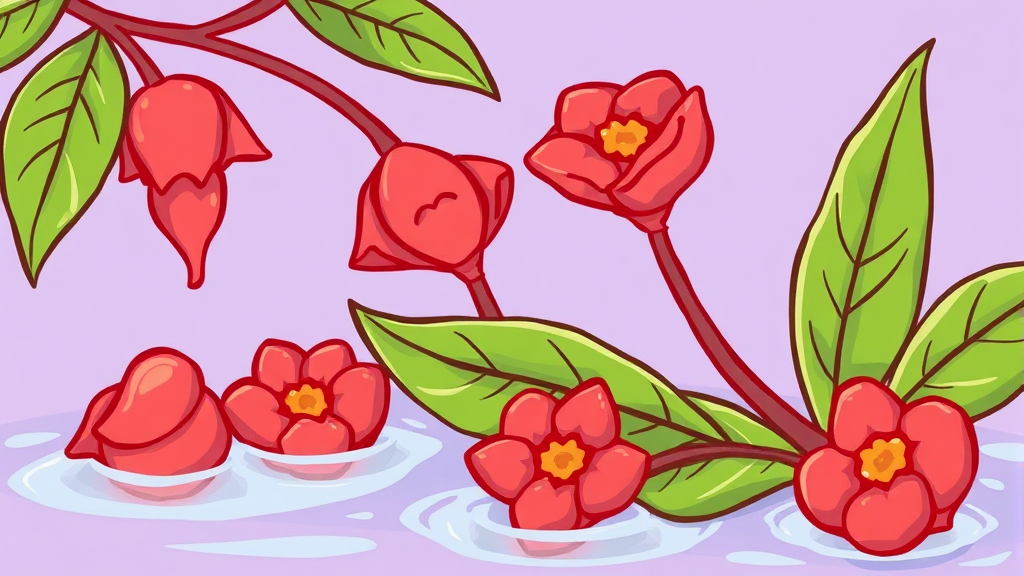 삼백초 추출물 선택 시 고려사항 (cartoon 스타일)